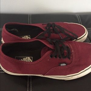 Maroon Authentic Vans